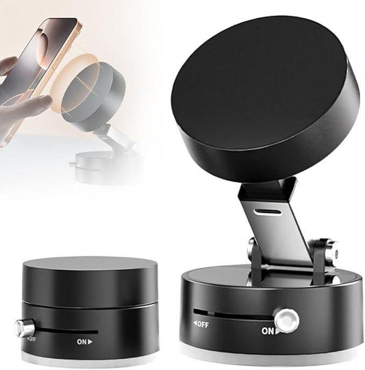 VaultMount Pro – Magnetic Suction Holder for iOS & Android Phones