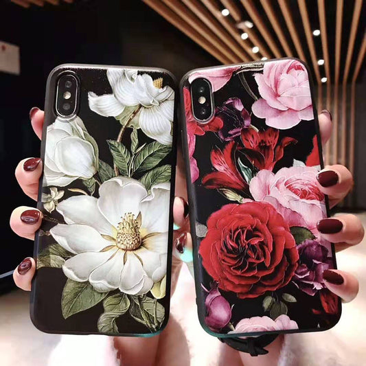 Literary flower phone case